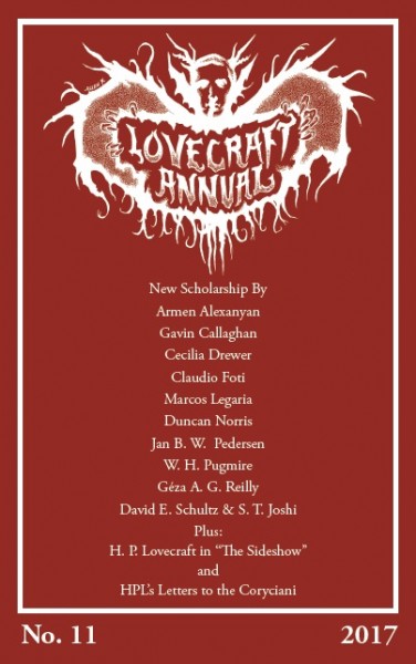 Lovecraft Annual No 11 2017 Hippocampus Press - 